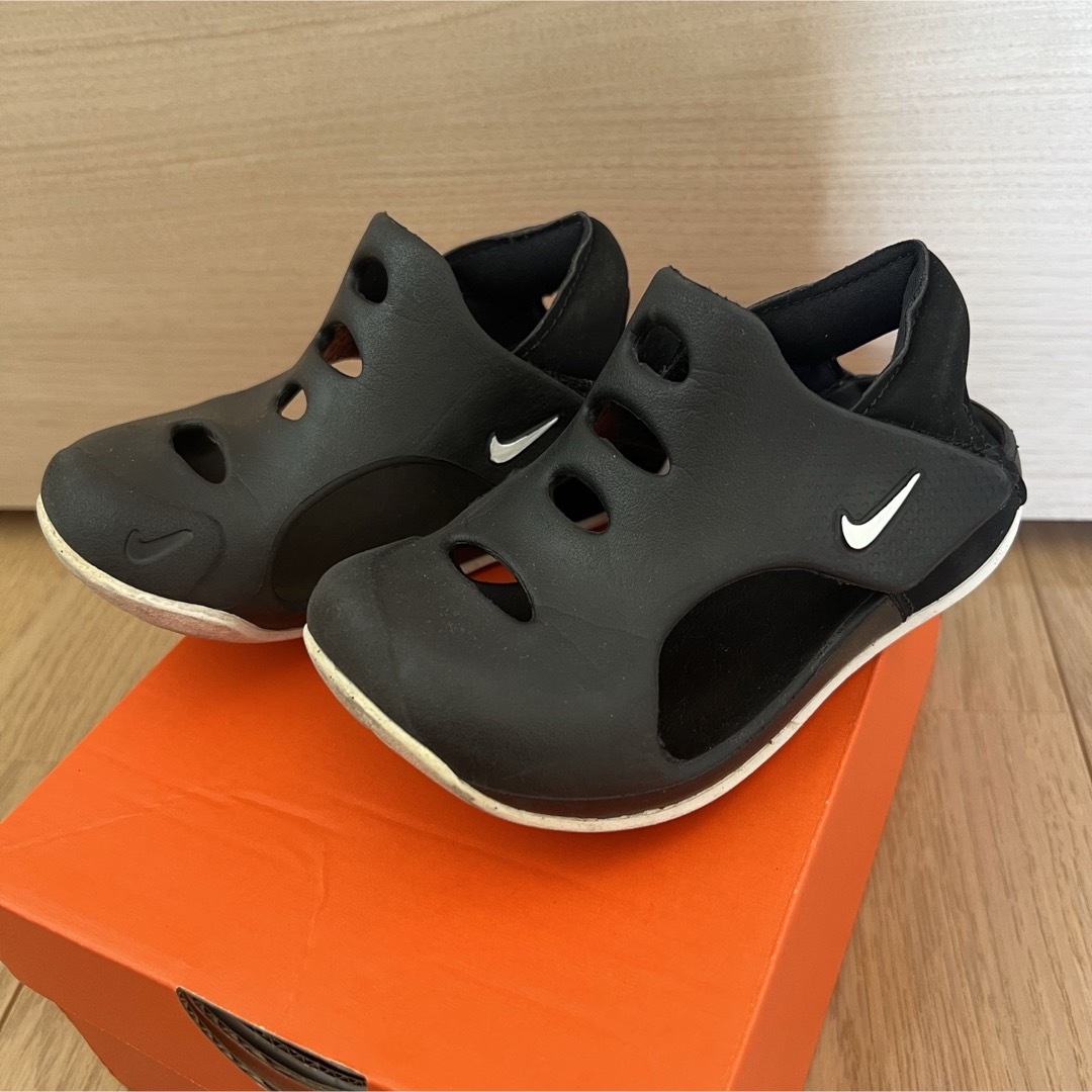 NIKE(ナイキ)のNIKE サンダル　ベビー　キッズ　ブラック　黒 14cm キッズ/ベビー/マタニティのベビー靴/シューズ(~14cm)(サンダル)の商品写真