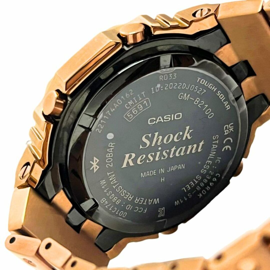 CASIO(カシオ)のカシオ CASIO G-SHOCK GM-B2100GD-5AJF ローズゴールド クォーツ 腕時計 メンズ 付属品有り 稼働品 【美品】 U2311K658 メンズの時計(金属ベルト)の商品写真