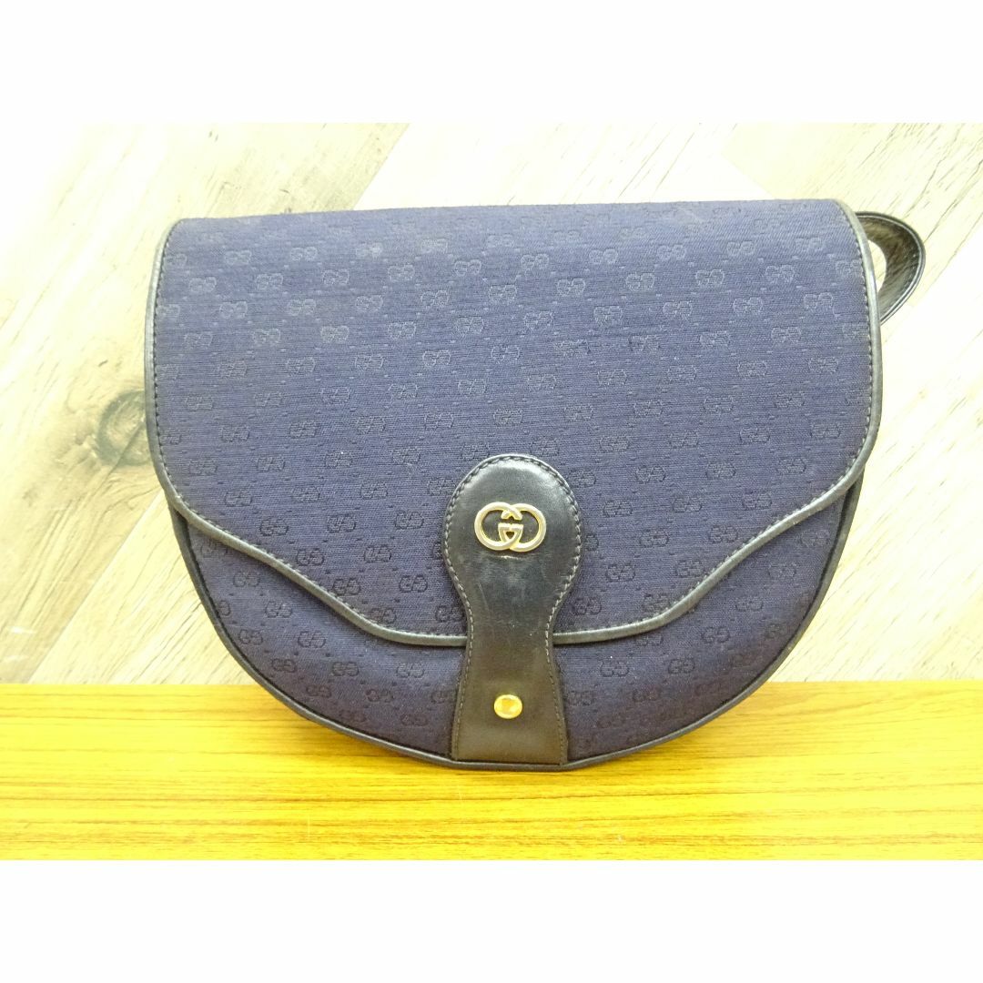 GUCCI - K博ニ008/ グッチ キャンバス レザー ショルダーバッグ