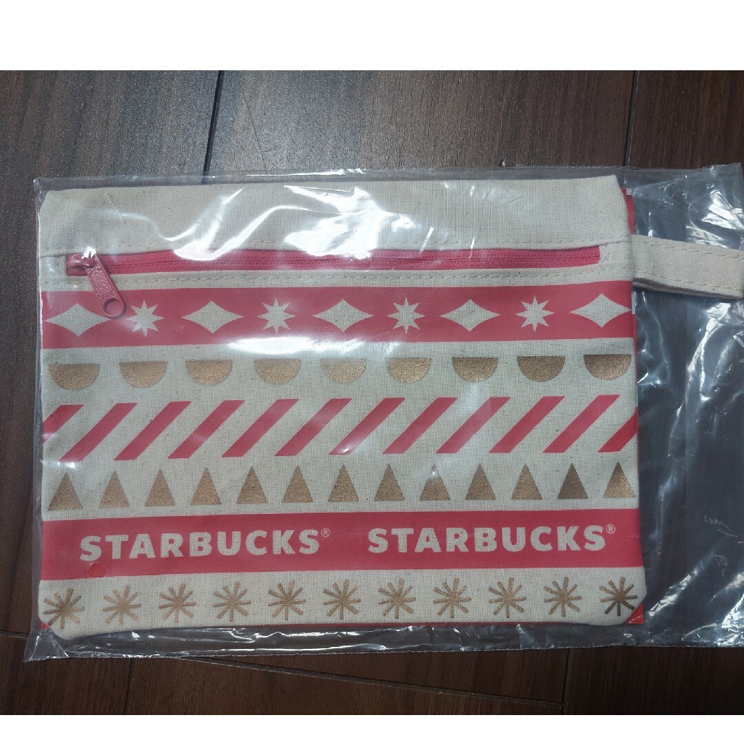 Starbucks Coffee(スターバックスコーヒー)の未使用⭐スターバックス⭐ホリデーポーチ　2020 エンタメ/ホビーのコレクション(ノベルティグッズ)の商品写真