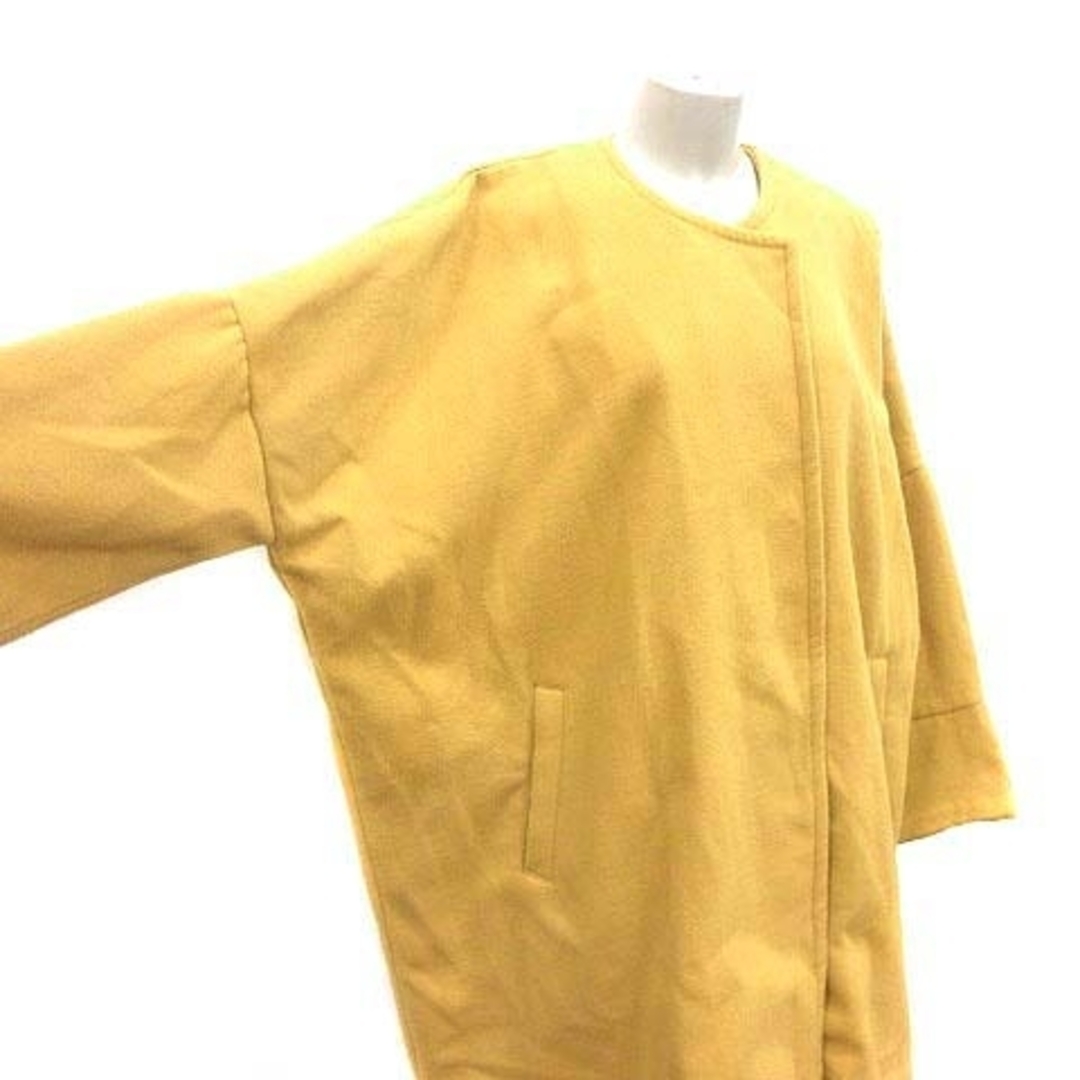 other(アザー)のRiche glamour ノーカラージャケット ドルマンスリーブ M 黄色 レディースのジャケット/アウター(その他)の商品写真