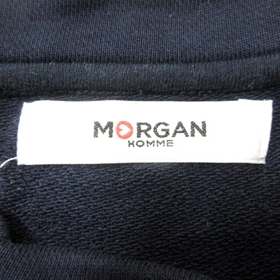 MORGAN HOMME(モルガンオム)のモルガンオム MORGAN トレーナー スウェット 長袖 切替 M 紺 グレー メンズのトップス(その他)の商品写真