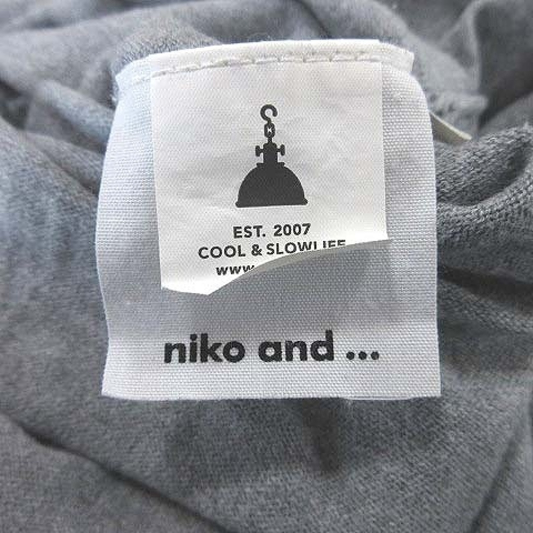 niko and...(ニコアンド)のニコアンド ニットカーディガン 長袖 オフショルダー 3 グレー ■MO レディースのトップス(カーディガン)の商品写真