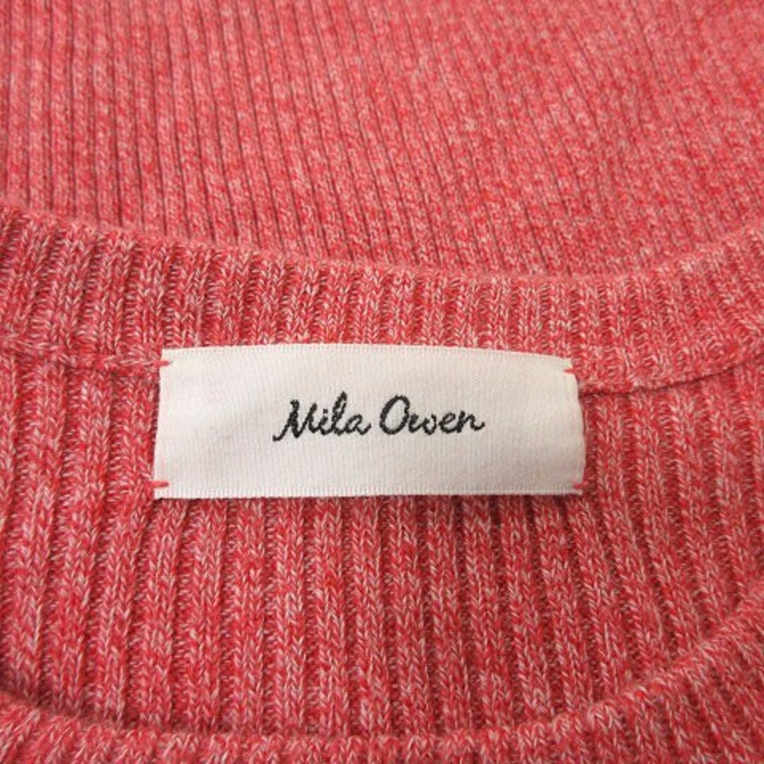Mila Owen(ミラオーウェン)のミラオーウェン カットソー リブ 長袖 0 赤 レッド /YI レディースのトップス(カットソー(長袖/七分))の商品写真