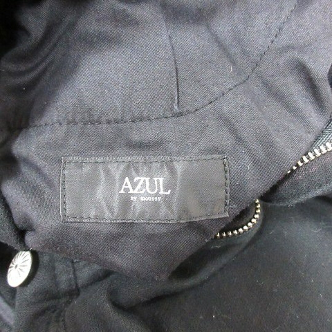 AZUL by moussy(アズールバイマウジー)のアズールバイマウジー ハーフパンツ ショート イージー S 黒 ブラック /AU レディースのパンツ(ショートパンツ)の商品写真