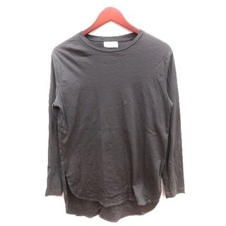 オペークドットクリップ(OPAQUE.CLIP)のオペークドットクリップ カットソー Tシャツ ボートネック 長袖 L グレー(Tシャツ(長袖/七分))