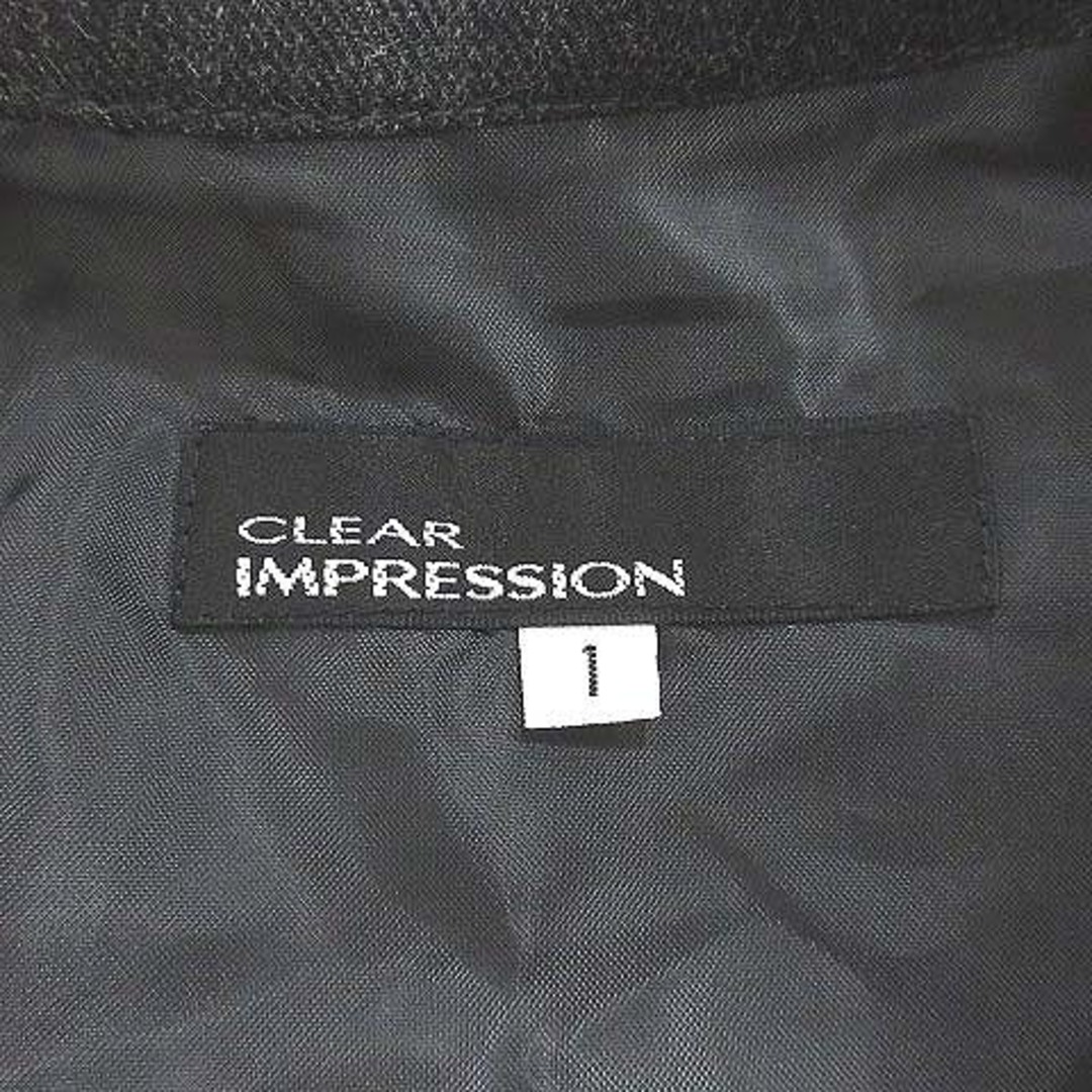 CLEAR IMPRESSION(クリアインプレッション)のクリアインプレッション ワンピース ひざ丈 半袖 ベルト チェック 1 紫 レディースのワンピース(ひざ丈ワンピース)の商品写真
