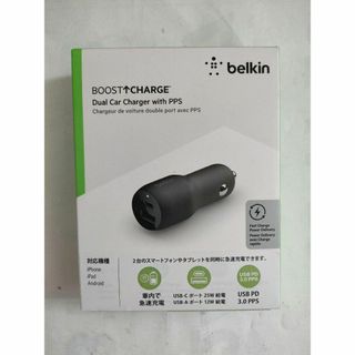 Belkin ベルキン 37W 車載充電器 ブラック CCB004btBK 新品(車内アクセサリ)