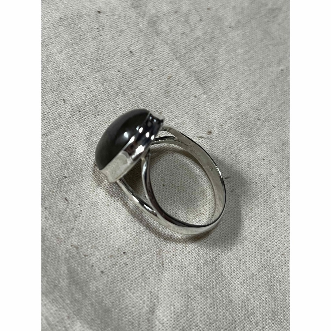 SILVER925 天然石シルバーリング高純度高質ブルーラブラドライト SILVER925 天然石シルバーリング高純度高質ブルーラブラドライト