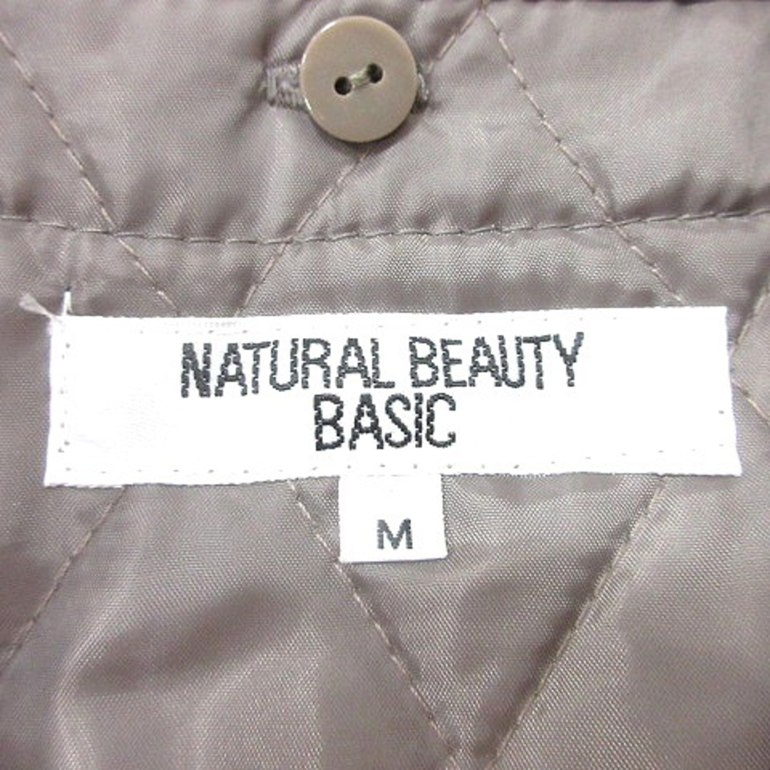 NATURAL BEAUTY BASIC(ナチュラルビューティーベーシック)のナチュラルビューティーベーシック パーカー ジップアップ M グレージュ レディースのトップス(パーカー)の商品写真