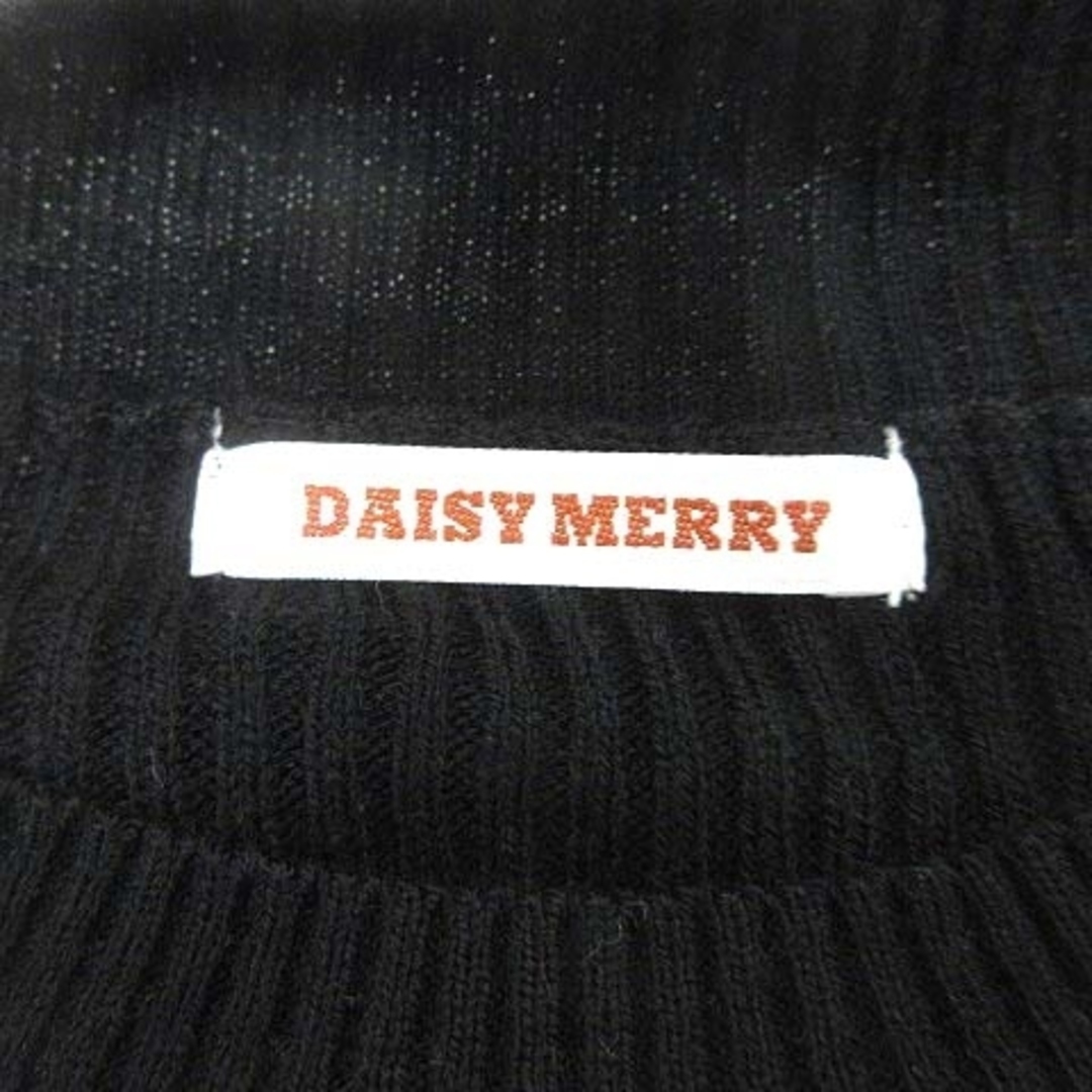 other(アザー)のDAISY MERRY ニット セーター チュニック丈 オフショルダー M 黒 レディースのトップス(ニット/セーター)の商品写真