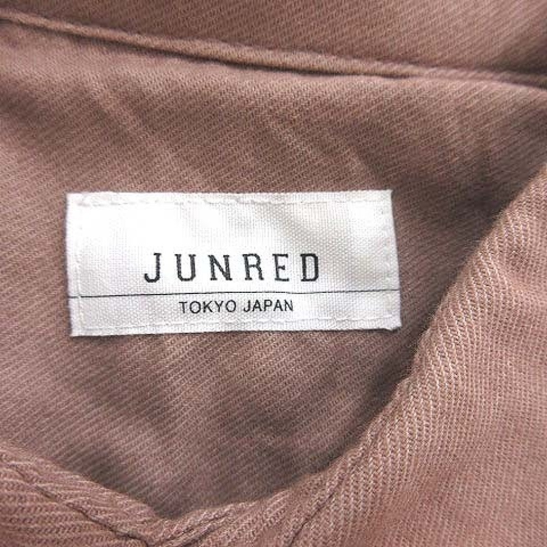 JUNRED(ジュンレッド)のジュンレッド シャツ 長袖 シャドー斜めストライプ S 茶 ブラウン メンズのトップス(シャツ)の商品写真