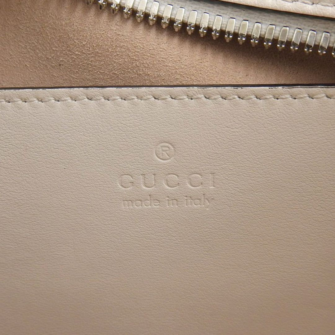 Gucci(グッチ)の【本物保証】 布袋付 超美品 グッチ GUCCI GGマーモント ロゴ 斜め掛け チェーン ショルダーバッグ レザー ホワイト 白 447632 520981 レディースのバッグ(ショルダーバッグ)の商品写真