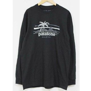 パタゴニア(patagonia)の【新入荷】☆patagonia/パタゴニア☆パタロハ/ロングＴシャツ/クルーネック/カジュアル/長袖 ブラック/黒 メンズ Ｓ【中古】春夏秋冬 102132(Tシャツ/カットソー(半袖/袖なし))