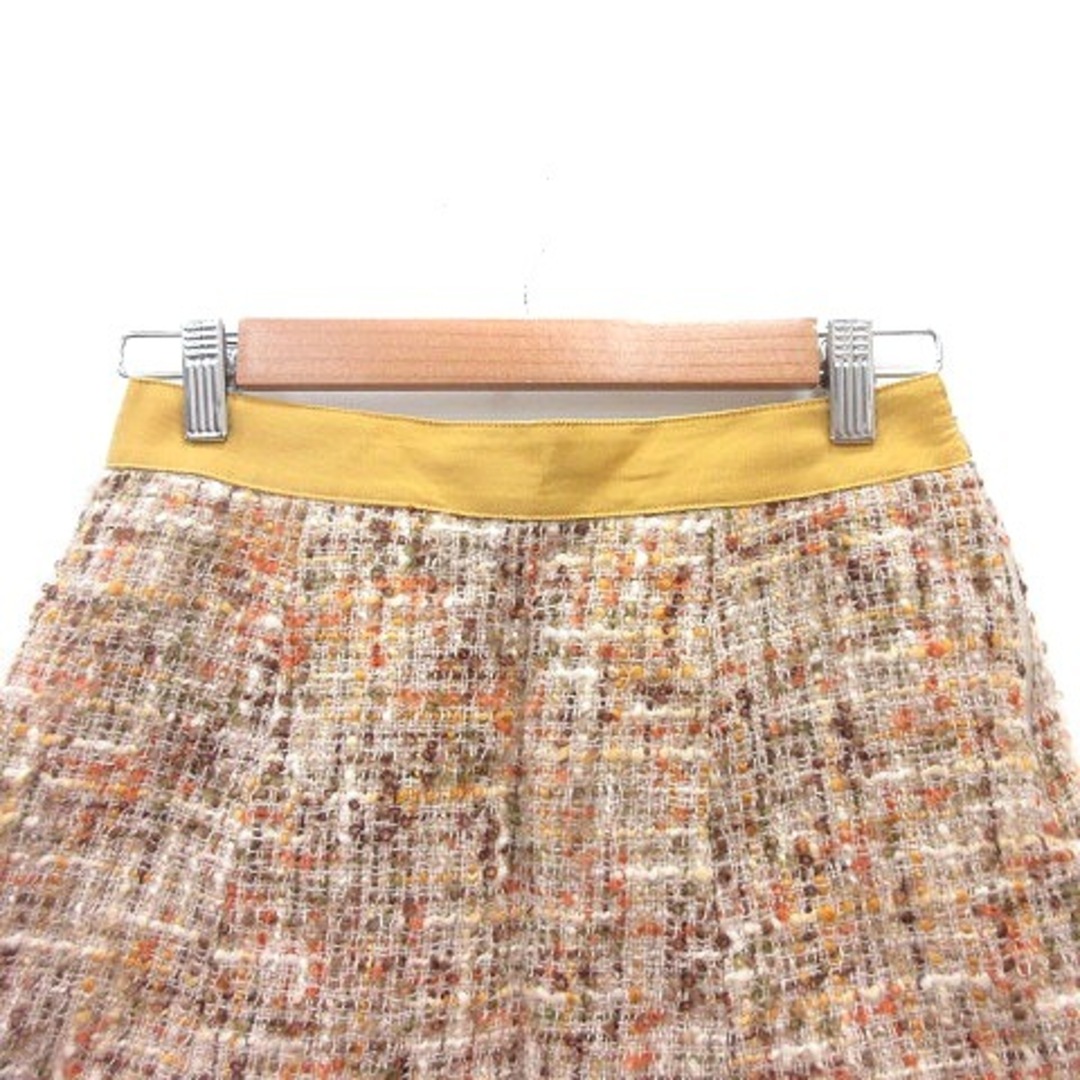 JUSGLITTY(ジャスグリッティー)のジャスグリッティー フレアスカート ミニ ツイード 2 ベージュ レディースのスカート(ミニスカート)の商品写真