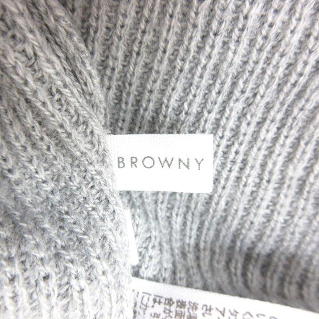 BROWNY(ブラウニー)のブラウニー ニット セーター 長袖 F グレー ■MO レディースのトップス(ニット/セーター)の商品写真