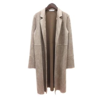 ザラ(ZARA)のザラ ZARA チェスターコート ロング フェイクスエード XS ベージュ(その他)