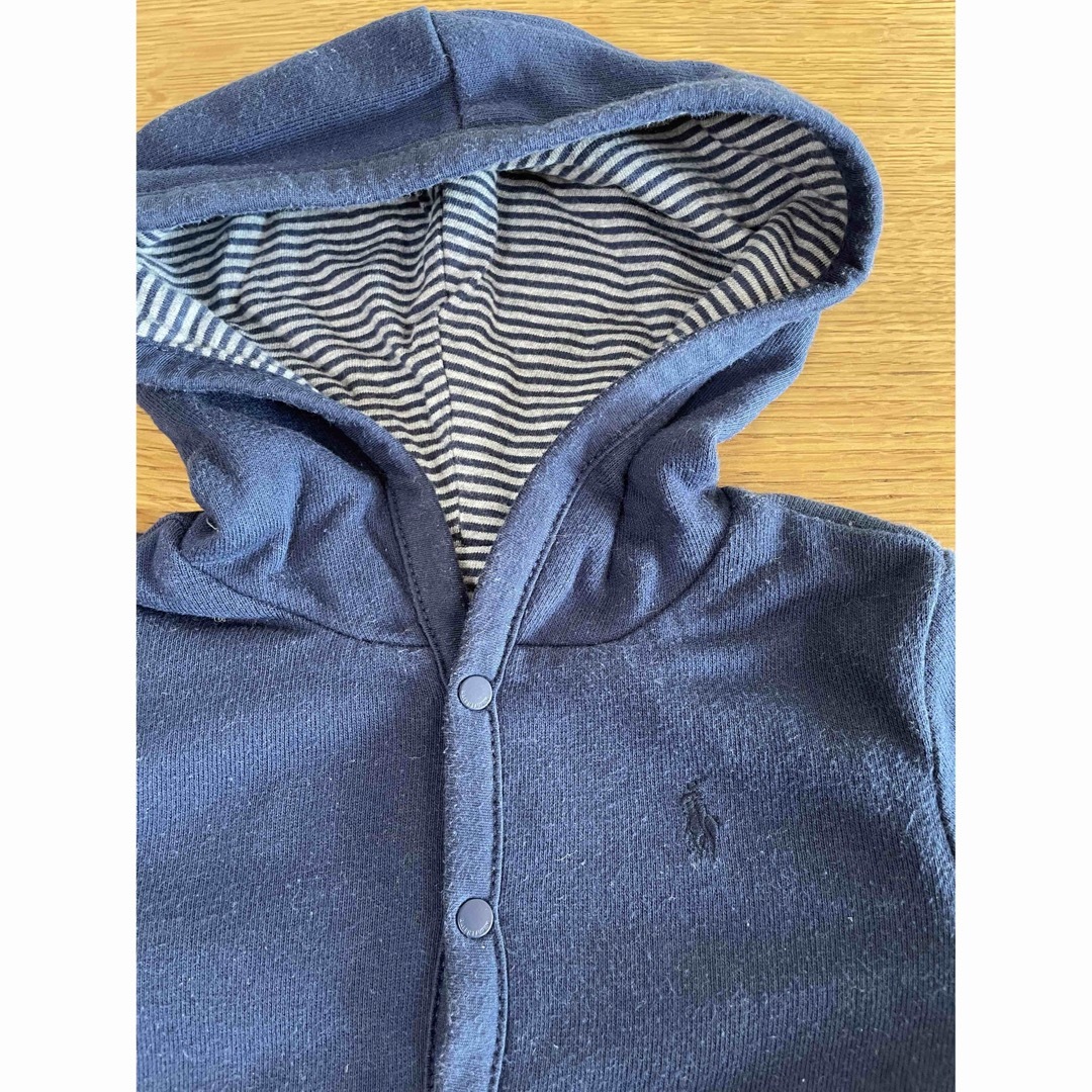 POLO RALPH LAUREN(ポロラルフローレン)の【used】リバーシブルパーカー 90 ベビー ポロラルフローレン【匿名配送】 キッズ/ベビー/マタニティのキッズ服男の子用(90cm~)(ジャケット/上着)の商品写真