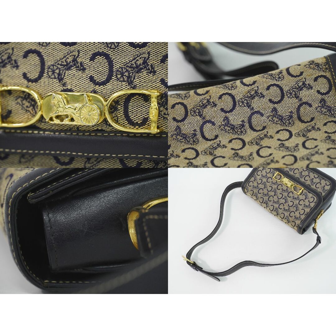 CELINE - 本物 セリーヌ CELINE Cサルキー 馬車金具 ショルダー CELINE - 本物 セリーヌ CELINE Cサルキー 馬車金具 ショルダー