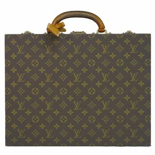 ルイヴィトン(LOUIS VUITTON)の本物 ルイヴィトン LOUIS VUITTON LV スペシャルオーダー モノグラム トランク アタッシュケース ハンドバッグ ブラウン ビトン バッグ 中古(ハンドバッグ)