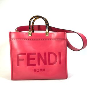 フェンディ(FENDI)のフェンディ FENDI サンシャインショッパー 8BH386 ショルダーバッグ  2WAY カバン トートバッグ レザー ピンク(トートバッグ)