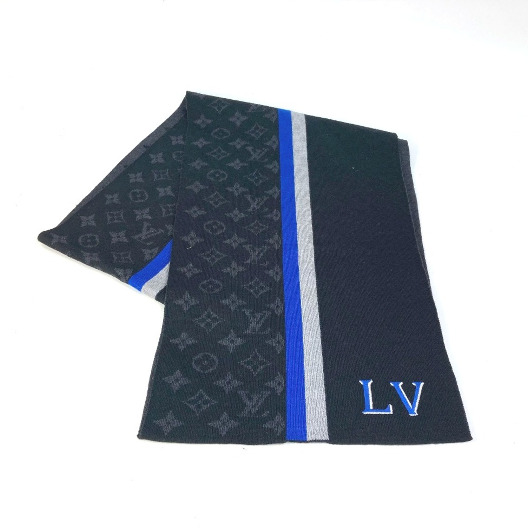 LOUIS VUITTON(ルイヴィトン)のルイヴィトン LOUIS VUITTON エシャルプ・LV バーシティ M77935 マフラー ウール/カシミヤ ノワール ブラック メンズのファッション小物(マフラー)の商品写真