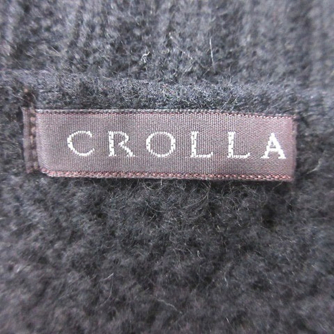 CROLLA(クローラ)のクローラ ニットワンピース ミニ スクエアネック ウール リボン 五分袖 ■MO レディースのワンピース(ミニワンピース)の商品写真