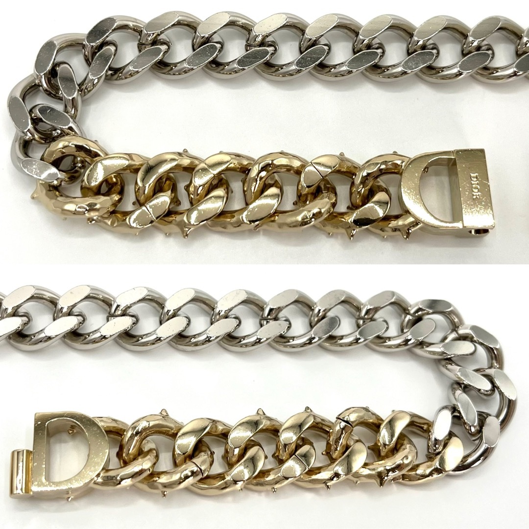 Dior - DIOR CD ICON チェーンリンク ネックレス シルバー Dior - DIOR CD ICON チェーンリンク ネックレス シルバー