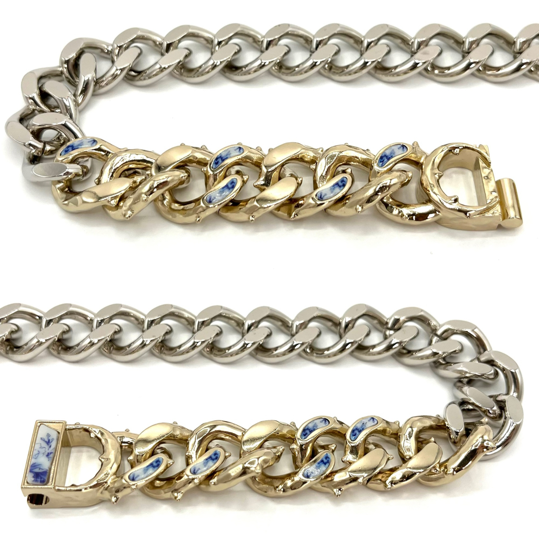 Dior - DIOR CD ICON チェーンリンク ネックレス シルバー Dior - DIOR CD ICON チェーンリンク ネックレス シルバー