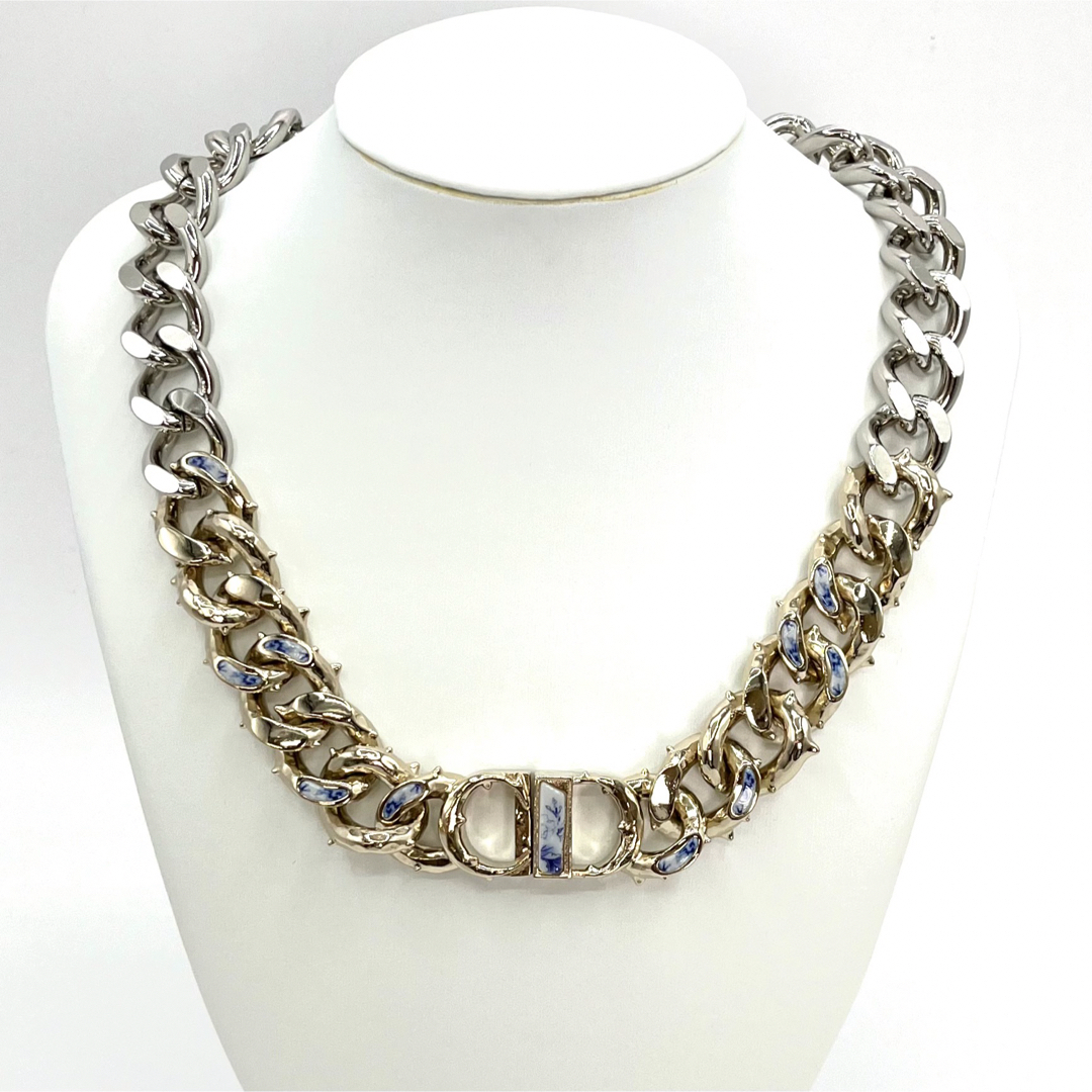 Dior - DIOR CD ICON チェーンリンク ネックレス シルバー Dior - DIOR CD ICON チェーンリンク ネックレス シルバー