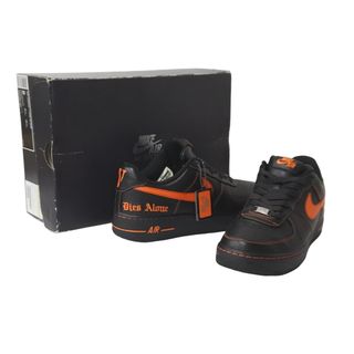 ナイキ(NIKE)の極美品 NIKE ナイキ スニーカー エアフォース 1 ロー ヴィローン AIR FORCE 1 ブラック オレンジ サイズ27CM AA5360-001 中古 57722(ブーツ)