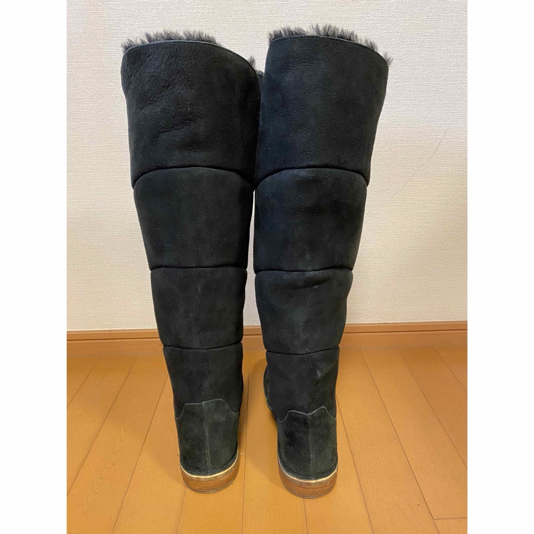 UGGサマンサニーハイムートンロングブーツ黒大きめサイズ極美品