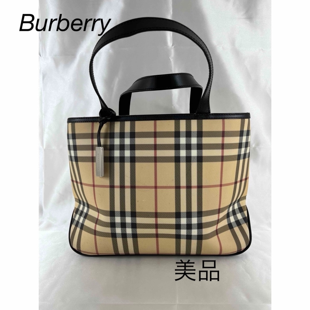 BURBERRY バーバリーチェック柄 トートバッグ美品 | フリマアプリ ラクマ