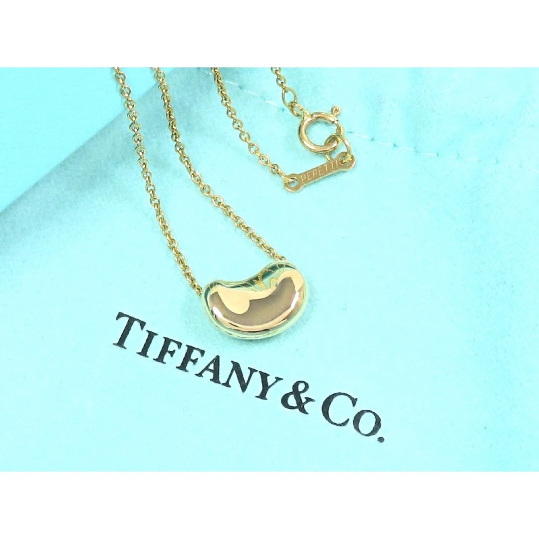 TIFFANY ティファニー ビーンズ ネックレス 750 K18 イエロー-