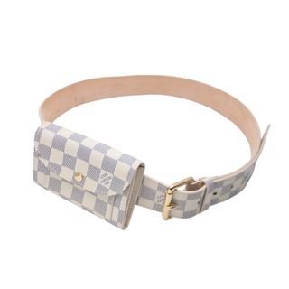 ルイヴィトン(LOUIS VUITTON)のLOUIS VUITTON ルイヴィトン ベルト バックル サンチュール ポシェット ソロ 34/85 M9835 ゴールド金具 美品 中古 57665(ベルト)