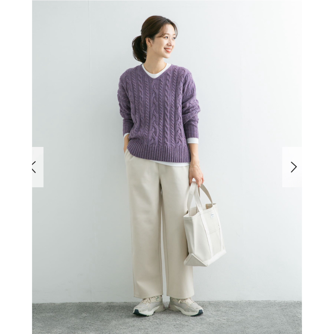 URBAN RESEARCH DOORS(アーバンリサーチドアーズ)の【新品・タグ付き】 add fabrics イージーパンツ IVORY レディースのパンツ(その他)の商品写真