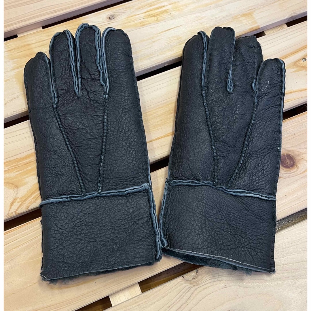新品☆ムートン手袋 レディース レザーグローブ 防寒 本革手袋 - 手袋