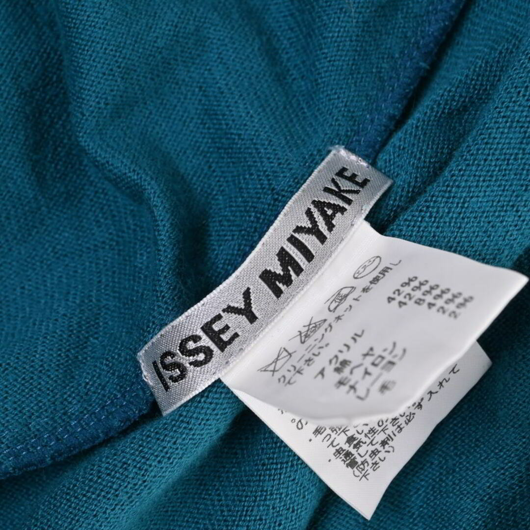 ISSEY MIYAKE(イッセイミヤケ)のISSEY MIYAKE アンゴラ混 切替 オーバー ニット レディースのトップス(ニット/セーター)の商品写真