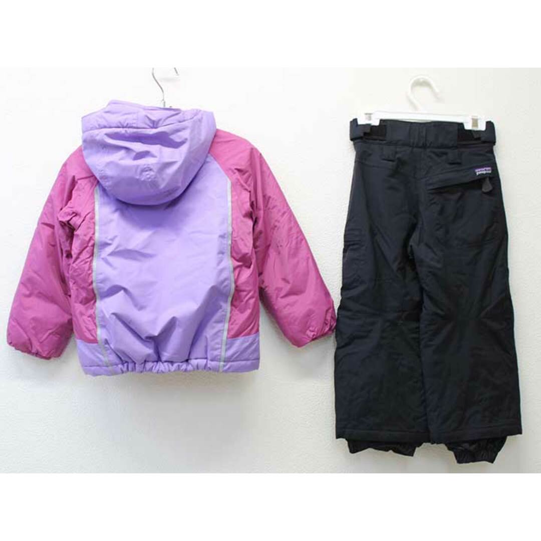 【新入荷!】▽パタゴニア/Patagonia▽100/95-100cm スキーウェア/スノーウェア 紫＆黒 フード取り外し可 ウィンタースポーツ  雪遊び 防寒【中古】子供 キッズ kids 男の子 女の子 冬 921132