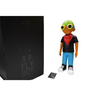 極美品 HEBRU BRANTLEY へブルブラントリー マインドスタイル フライボーイ ブラックTシャツ フィギュア 中古 57599(その他)