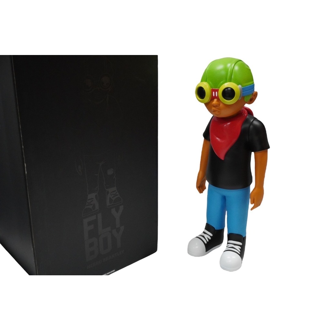 47センチ横幅極美品 HEBRU BRANTLEY へブルブラントリー マインドスタイル フライボーイ ブラックTシャツ フィギュア  57600