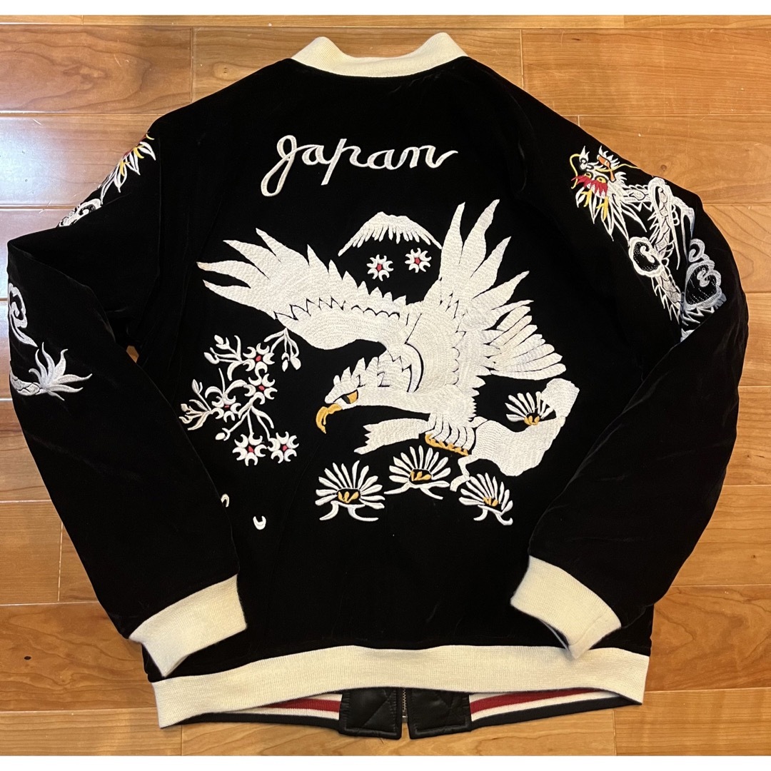 男性に人気! 美品 40 龍日本 虎 中綿 リバーシブル スカジャン 男性に人気! 美品 40 龍日本 虎 中綿 リバーシブル スカジャン