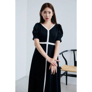 ハーリップトゥ(Her lip to)の【中古】Herlipto Puff Sleeve Jersey Dress(ロングワンピース/マキシワンピース)