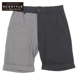 エイケイエム(AKM)のエイケイエム 新品同様  AKM PLUS エイケイエム LUXE GOLF CRAZY SHORTS-C BLACK ハーフパンツ ボトムス メンズ バイカラー グレー ブラック XL RP015 XL(ショートパンツ)