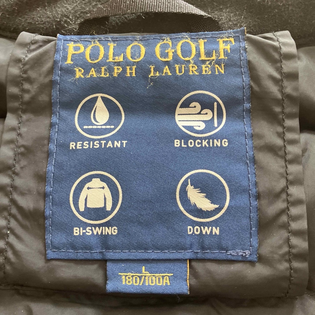 Polo Golf(ポロゴルフ)のPOLO GOLF RALPH LAUREN ダウンジャケット　黒　Lサイズ メンズのジャケット/アウター(ダウンジャケット)の商品写真