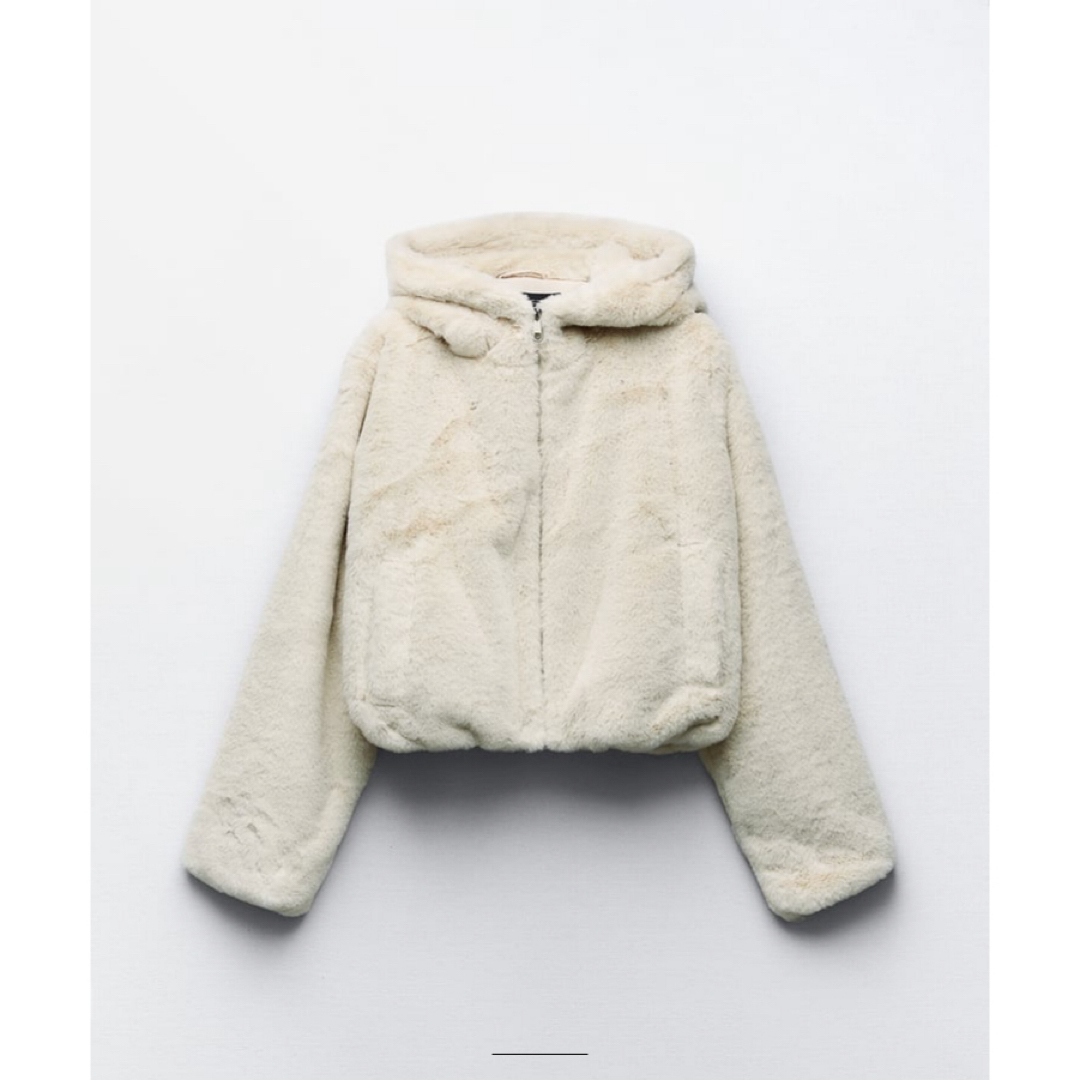 ZARA - フェイクファーフーデットジャケット XSの通販 by うたs ZARA - フェイクファーフーデットジャケット XSの通販 by うたs