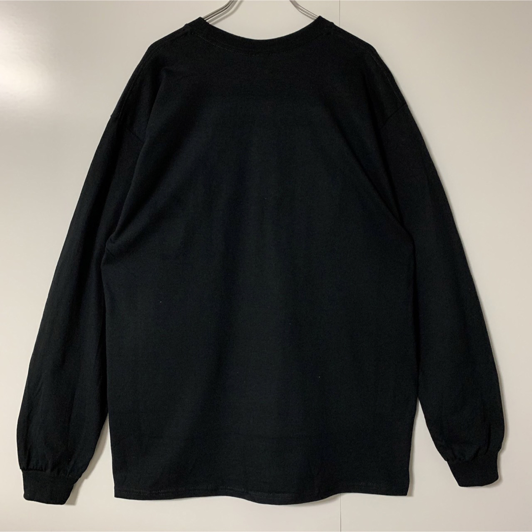 ロンティーロンTロングスリーブアップルTシャツAPPLE長袖2XLブラック メンズのトップス(Tシャツ/カットソー(七分/長袖))の商品写真