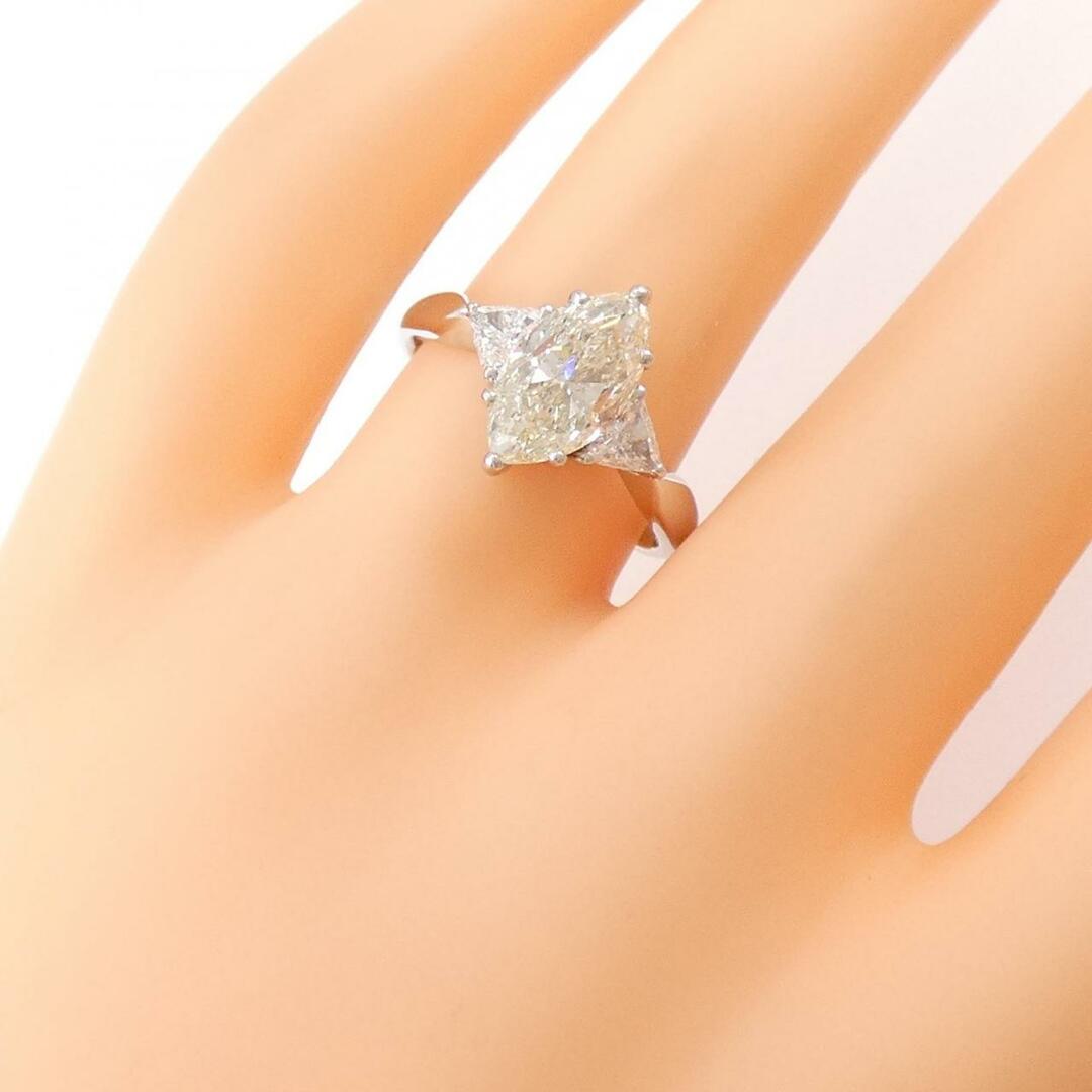 PT ダイヤモンド リング 2.029CT L SI2 マーキスカット レディースのアクセサリー(リング(指輪))の商品写真