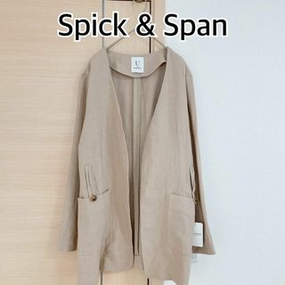 スピックアンドスパン(Spick & Span)のスピックアンドスパン　長袖アウター　コート　ベージュ　タグあり(その他)