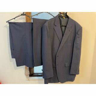 ブルーのピンストライプのスーツとパンツ 2 組のセット(スラックス/スーツパンツ)